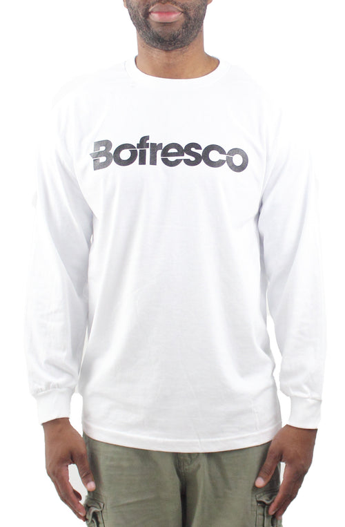Bofresco Classic Logo Long Sleeve T-Shirt White - Bofresco
